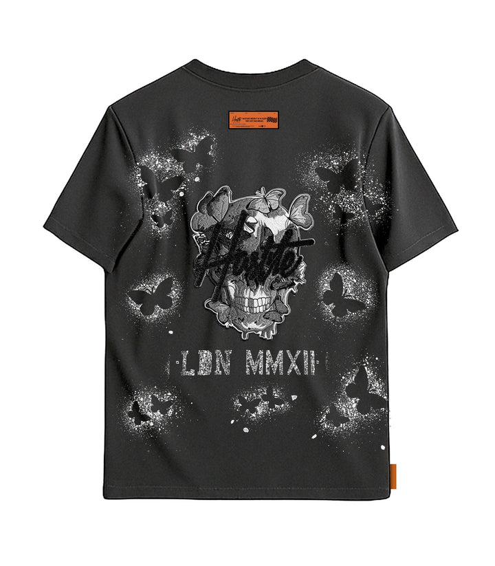 Butterfly Skull T Shirt