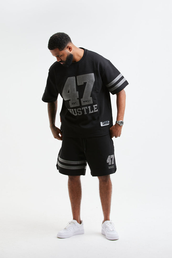 The Executive Gridiron Jersey Set - Black