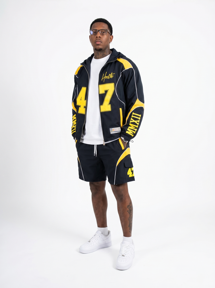 Hustlers GP set - Navy/Yellow