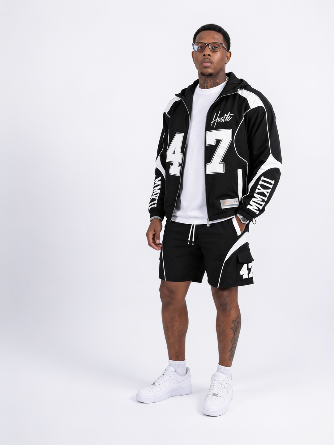 Hustlers GP set - Black/White